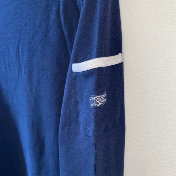 Excellent Condition  Boatneck Navy top with white collar with button det… - Picture 4 of 5